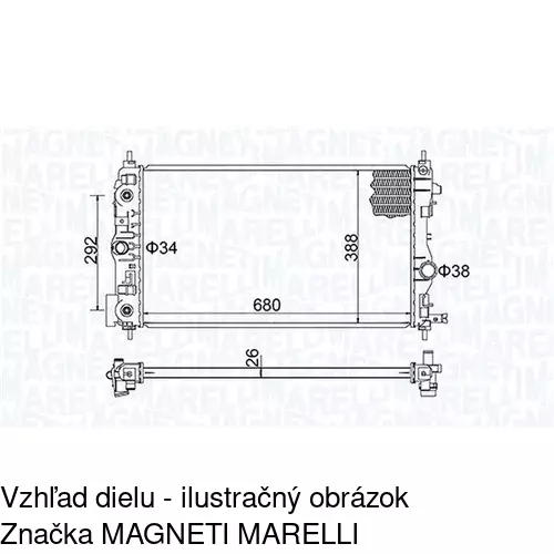 Chladiče vody POLCAR 551108-7