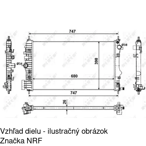 Chladiče vody POLCAR 552008-8 - obr. 1