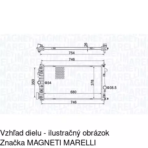 Chladiče vody POLCAR 5520084K - obr. 1