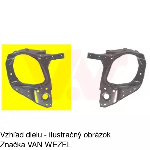 Držiak predného pásu POLCAR 555904-6