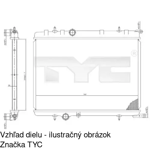 Chladiče vody POLCAR 571008-6 - obr. 1