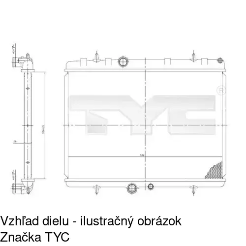 Chladiče vody POLCAR 571008A3