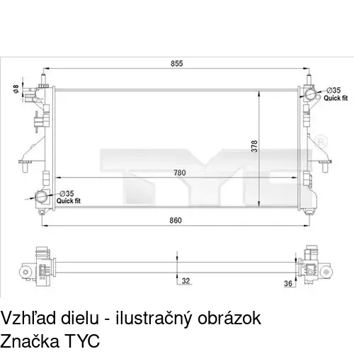 Chladiče vody POLCAR 577008-1