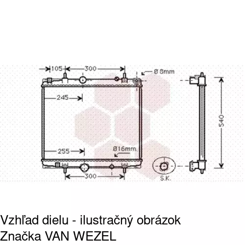 Chladiče vody POLCAR 578708A1 - obr. 3