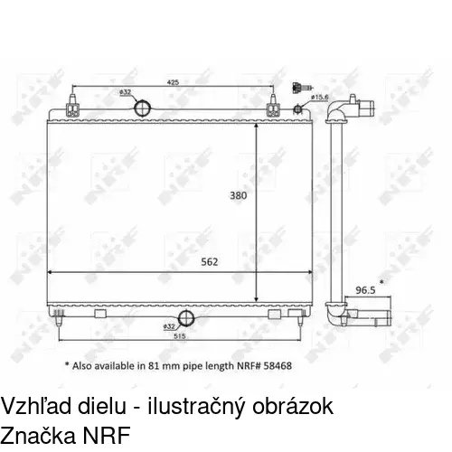 Chladiče vody POLCAR 57D1081X - obr. 3