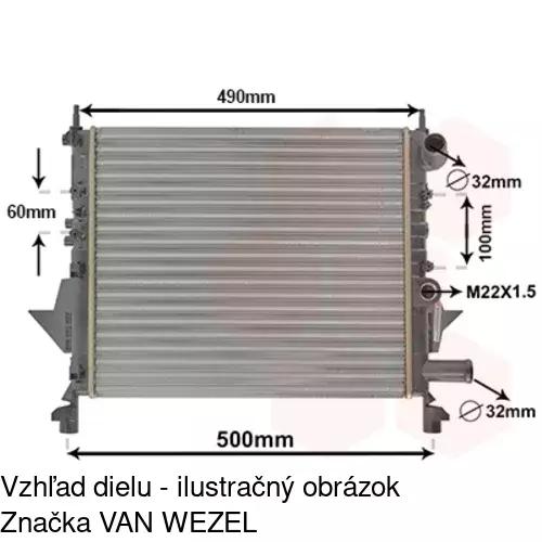 Chladiče vody POLCAR 600308-2 - obr. 4