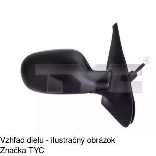 Rám vonkajšieho zrkadla POLCAR 601155TE - obr. 5