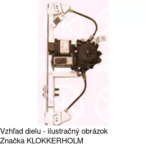 Elektrický mechanizmus okna dverí POLCAR 6012PSE7