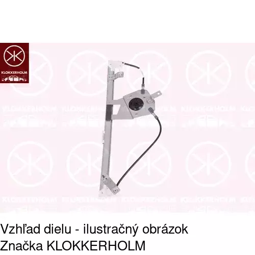 Elektrický mechanizmus okna dverí POLCAR 6012PSE7 - obr. 1