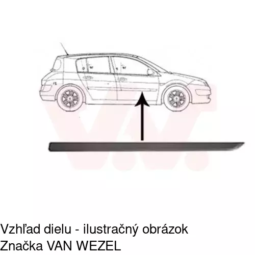 Lišta dverí POLCAR 60130032