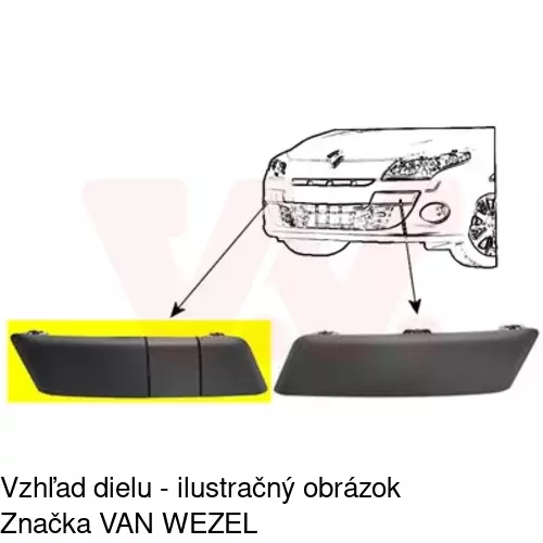 Lišta nárazníka POLCAR 60140756J - obr. 2