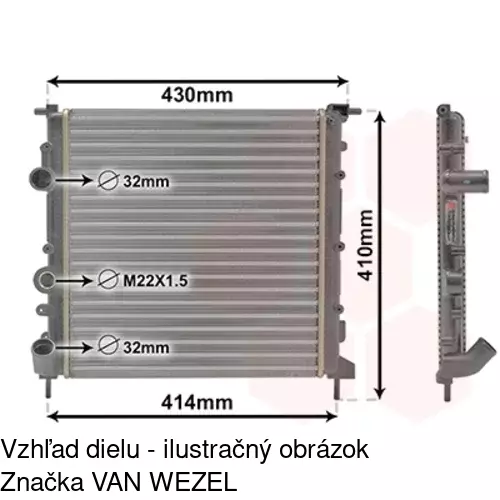 Chladiče vody POLCAR 601508-6 - obr. 5