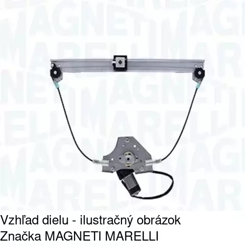 Elektrický mechanizmus okna dverí POLCAR 6015PSE4 - obr. 2