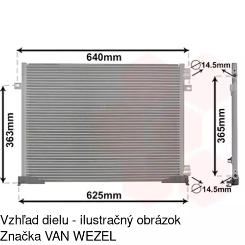 Chladiče klimatizácie 6026K8C1S /POLCAR/ - obr. 3