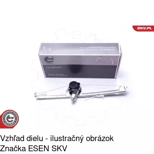 Elektrický mechanizmus okna dverí POLCAR 6026PSE2 - obr. 5