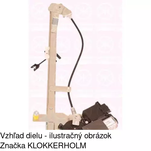 Elektrický mechanizmus okna dverí POLCAR 6037PSE4