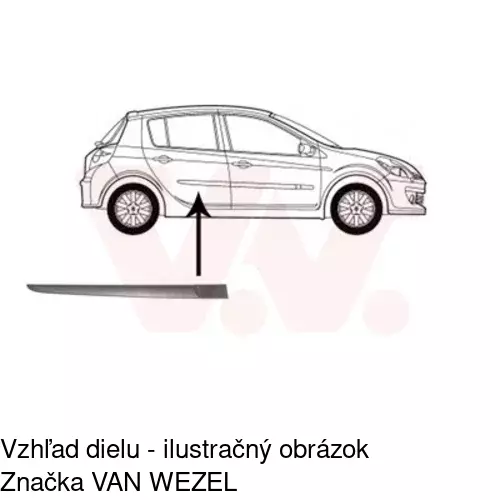 Lišta dverí POLCAR 60500042