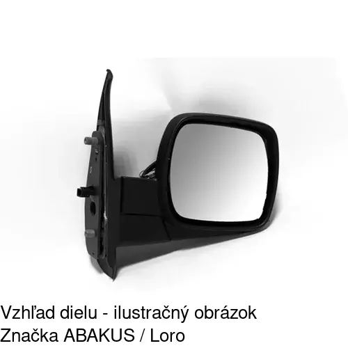 Vonkajšie zrkadlo POLCAR 6062526E - obr. 4