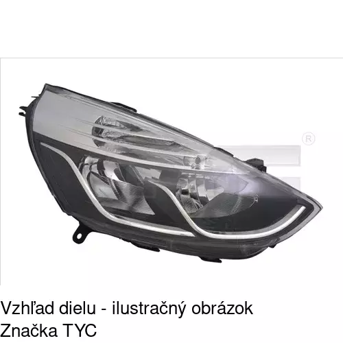 Hlavný reflektor POLCAR 60B1101U