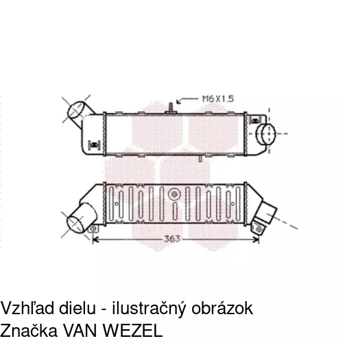 Chladiče vzduchu (Intercoolery) POLCAR 6713J81X - obr. 5