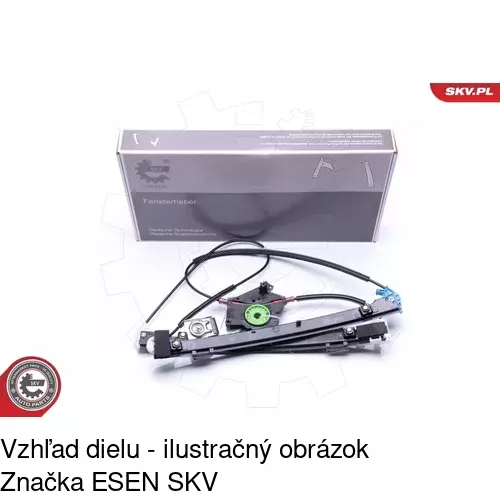 Elektrický mechanizmus okna dverí POLCAR 6714PSE2 - obr. 1