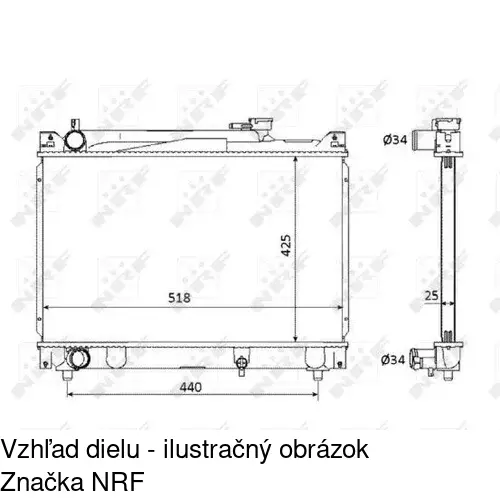 Chladiče vody POLCAR 742408-3 - obr. 1