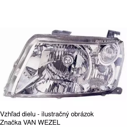 Hlavný reflektor POLCAR 742609-E - obr. 1