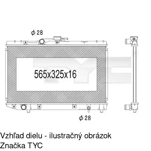 Chladiče vody POLCAR 810108-3 - obr. 1