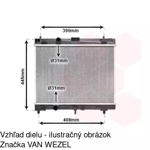 Chladiče vody POLCAR 810508-3 - obr. 2