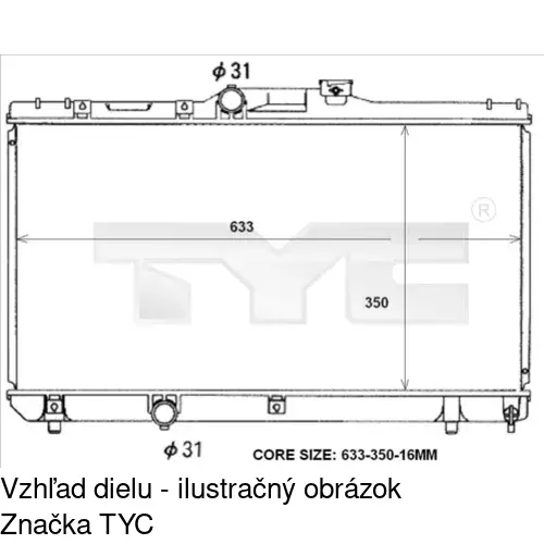 Chladiče vody POLCAR 811008-5