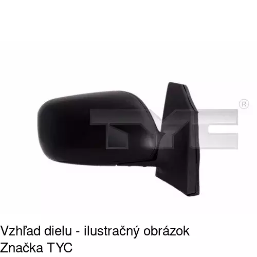 Vonkajšie zrkadlo POLCAR 8114521E