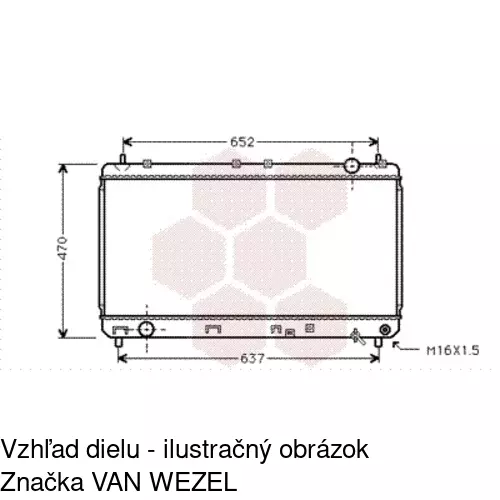 Chladiče vody POLCAR 813508-3 - obr. 2