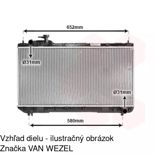 Chladiče vody POLCAR 814408-3 - obr. 3