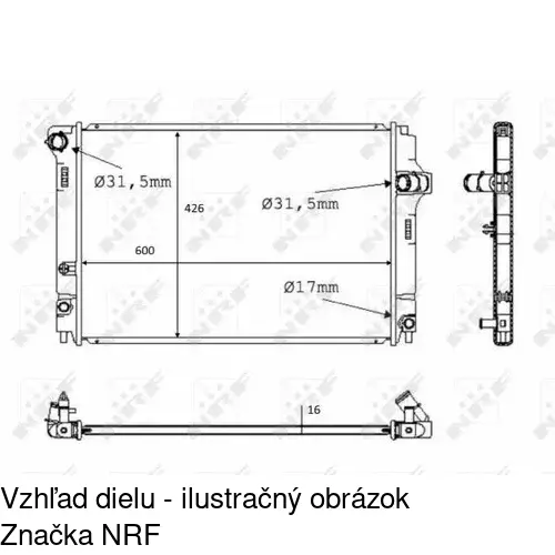 Chladiče vody POLCAR 81B1082K