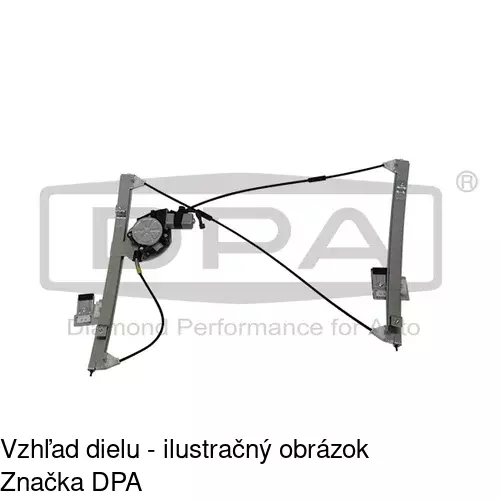 Elektrický mechanizmus okna dverí POLCAR 9525PSE6A