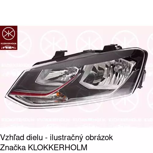 Hlavný reflektor 9533107H /POLCAR/