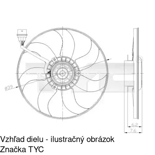 Ventilátory chladičov POLCAR 953323W1 - obr. 3