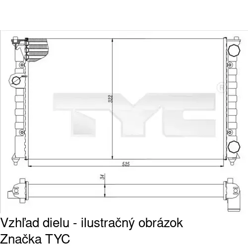 Chladiče vody POLCAR 953808A2