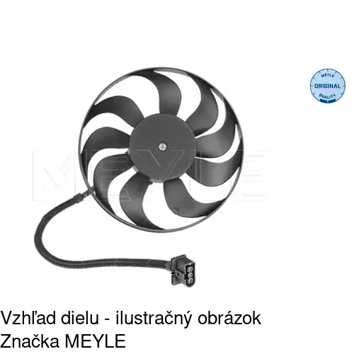 Ventilátor bez krytu / podpery POLCAR 954123U7 - obr. 2