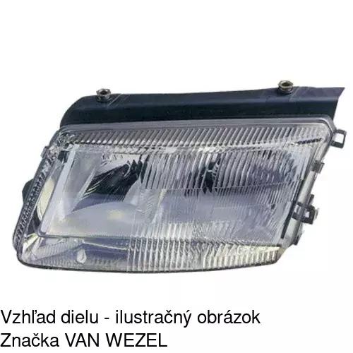 Hlavný reflektor POLCAR 954809-E