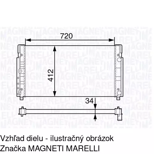 Chladiče vody POLCAR 956608A1 - obr. 1