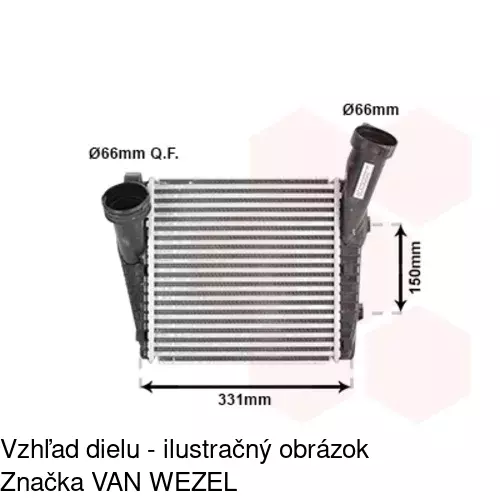 Chladiče vzduchu (Intercoolery) POLCAR 9580J8-2 - obr. 2