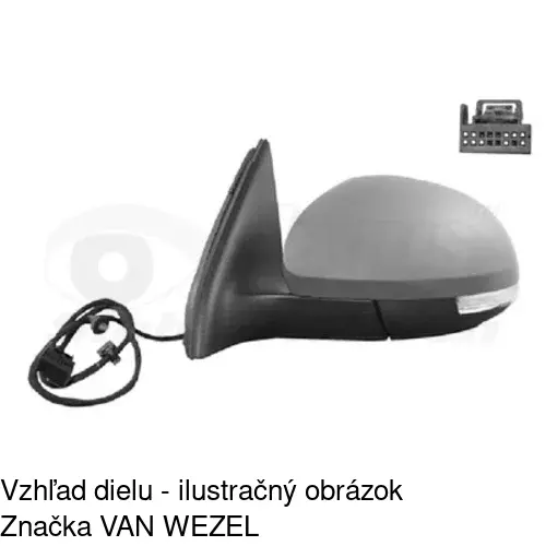 Vonkajšie zrkadlo POLCAR 9585514E - obr. 1