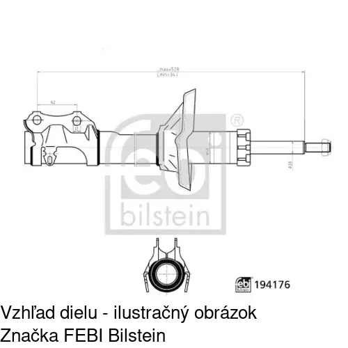 Plynový tlmič POLCAR S010422G - obr. 2