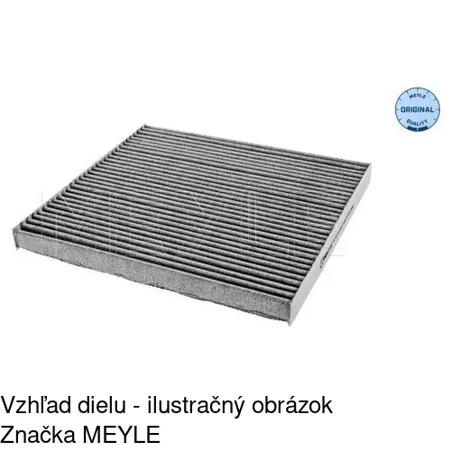 Kabínový filter s uhlíkom POLCAR S11-1038 - obr. 1