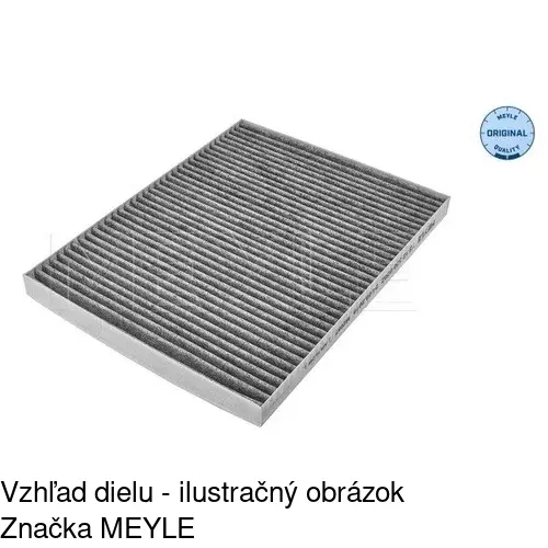 Kabínový filter s uhlíkom POLCAR S11-1095 - obr. 1