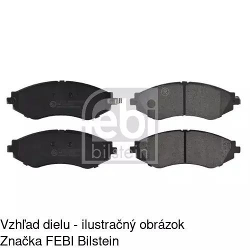 Brzdové dosky POLCAR S70-0002 - obr. 1