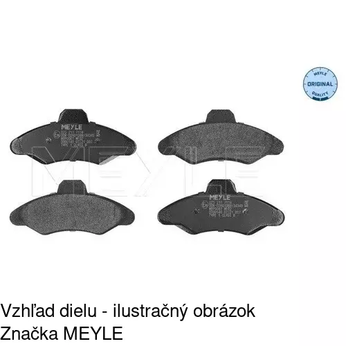 Brzdové dosky POLCAR S70-0009 - obr. 2