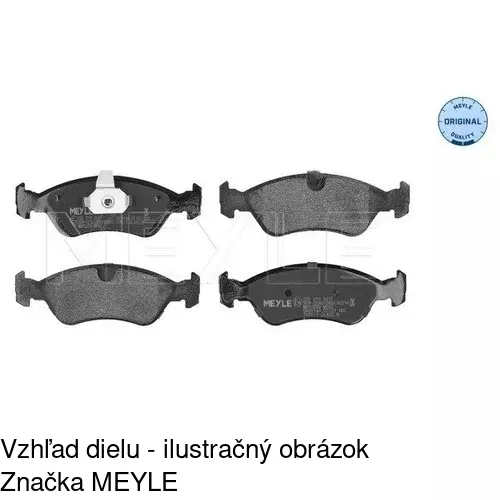 Brzdové dosky POLCAR S70-0016 - obr. 2