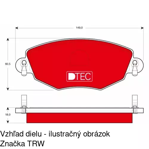 Brzdové dosky POLCAR S70-0053 - obr. 5